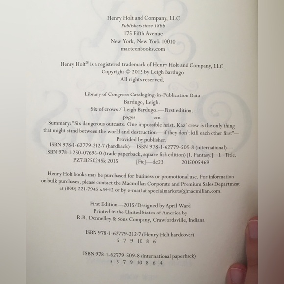 Six Of Crows - Six Of Crows Duology Book 1 - By Leigh Bardugo - Hardcover - Picture 5 of 12